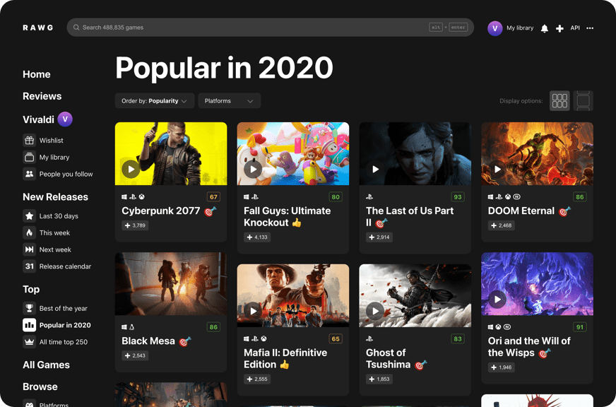 games database games database